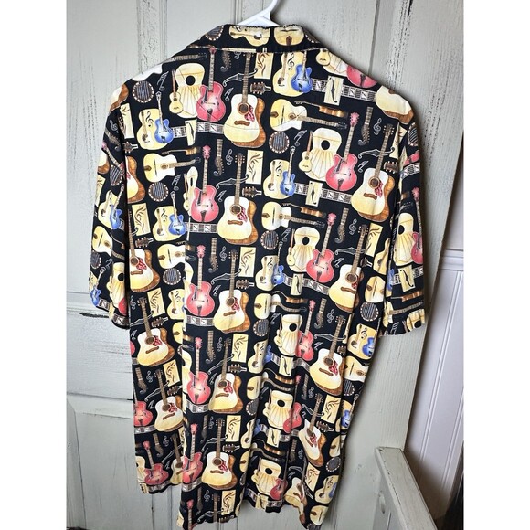 Max Boxxer USA Rock and Roll Music Guitar Camp Shirt Mens Sz Large Short Sleeve - Picture 5 of 6